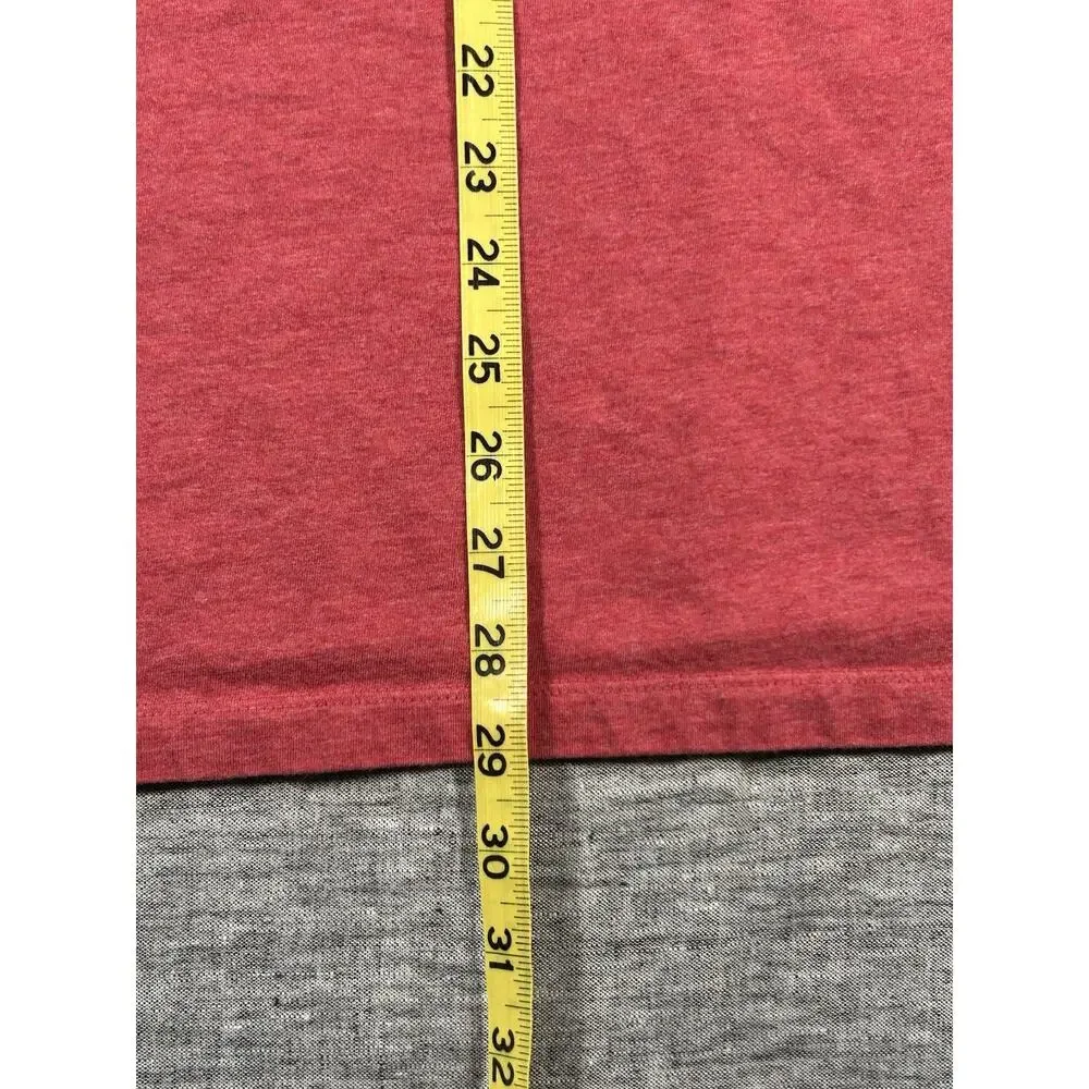 J Crew Oarsman Broken-In Shirt Mens Large Classic Fit Red Short Sleeve Cotton